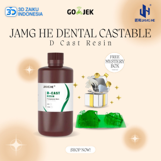 Jamg He Dental Castable Resin D Cast for 3D Printer DLP LCD MSLA